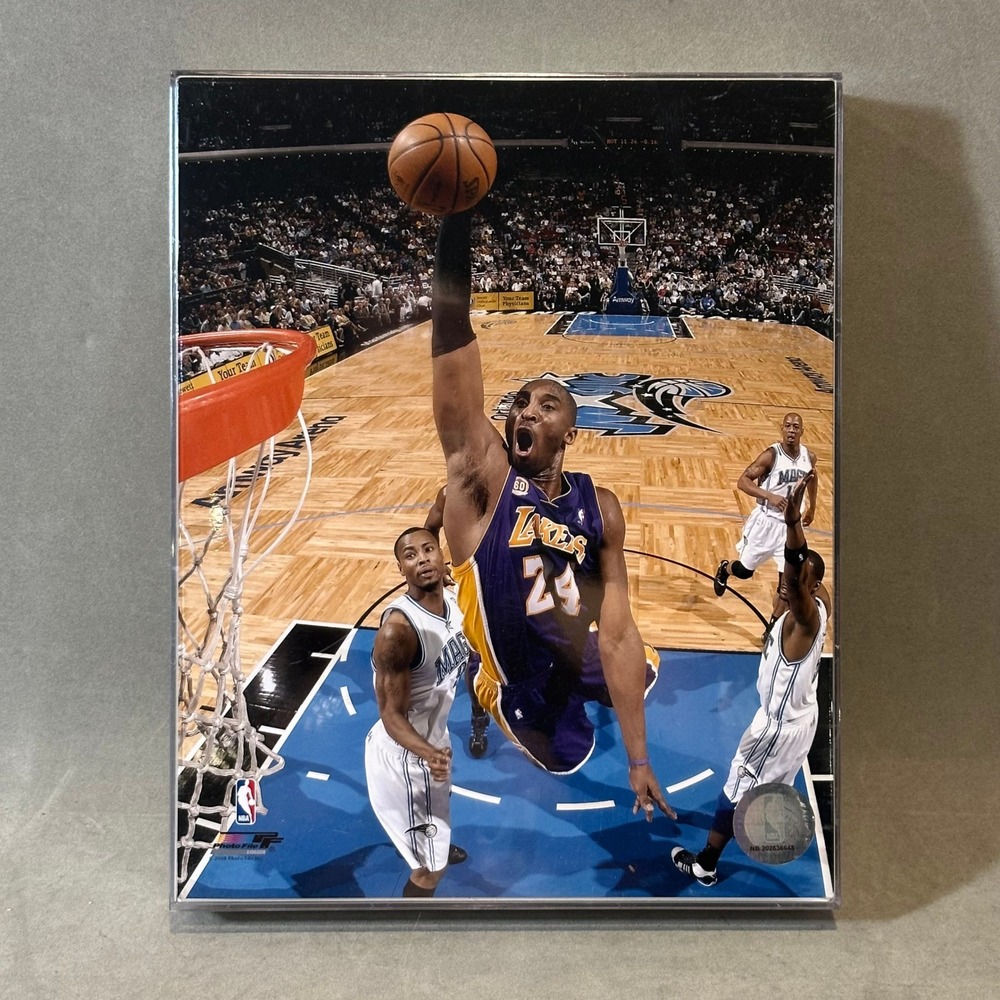Kobe‎ Bryant Lakers Dunk vs Magic 8x10 Photo Acrylic Desktop Easel Display NBA